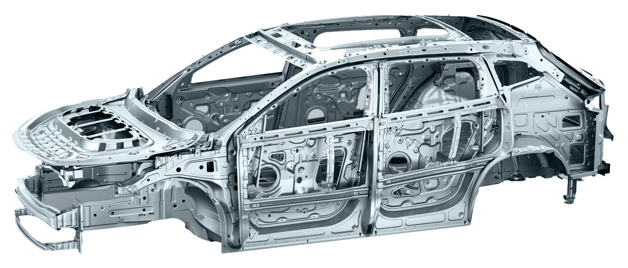 Schematic of body fastener material applications