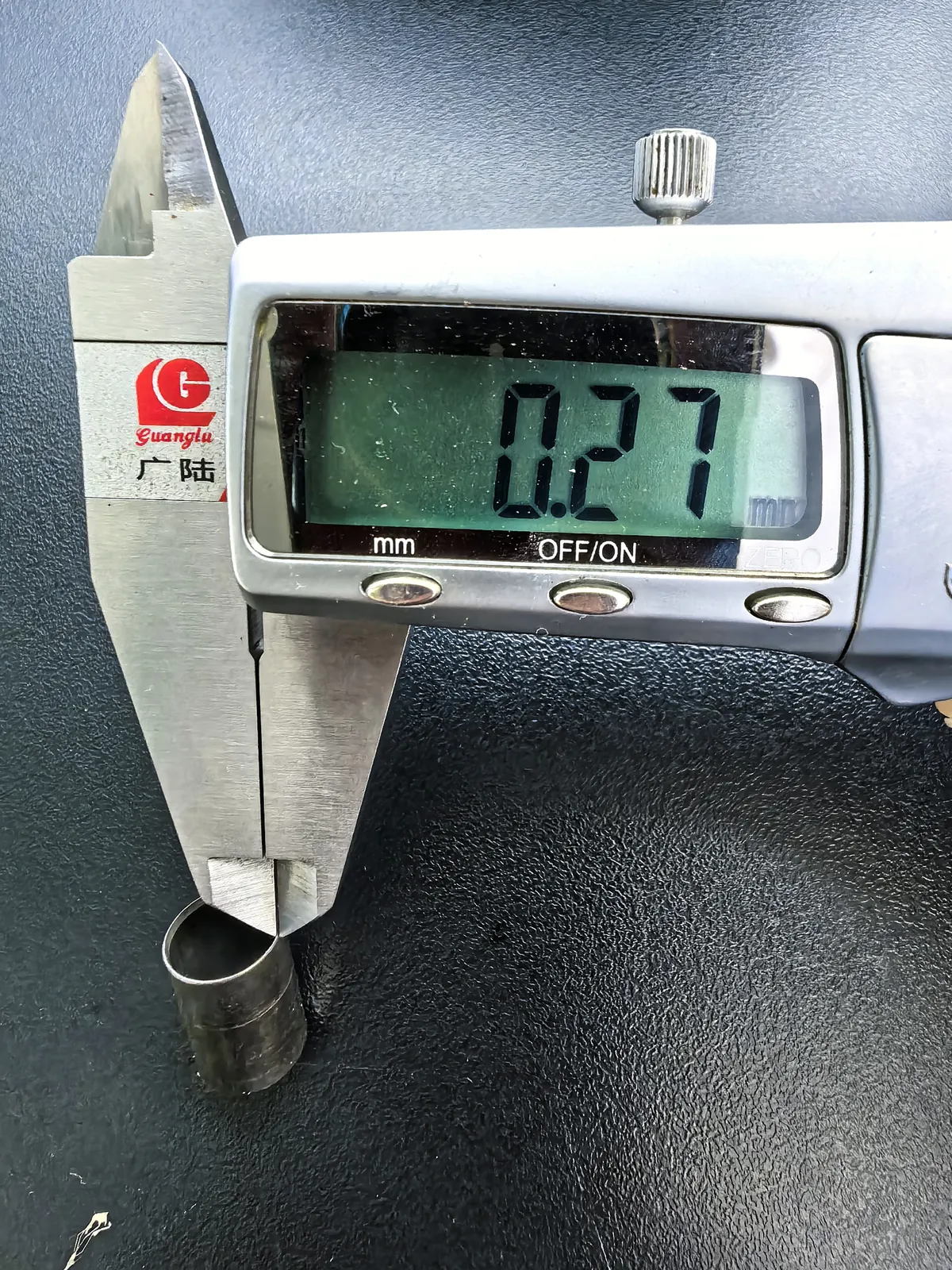 Ultra-thin-wall tube material and process development measurement record 2