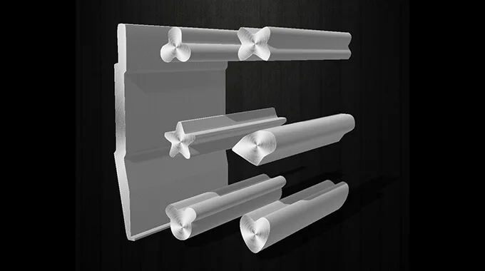 Custom shaped wire for handlebar trim strips product image