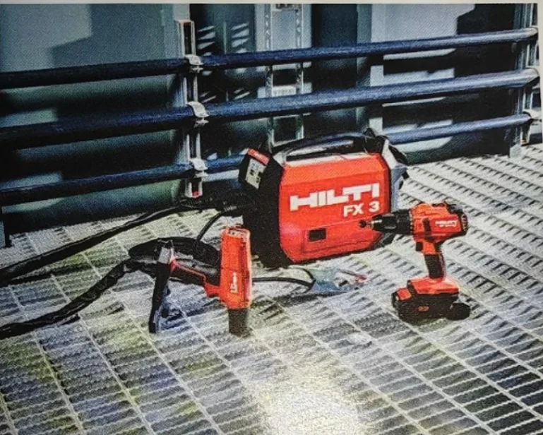 Hilti's FX3-A cordless stud welding and fastening tool simplifies fixing operations on weldable steel.