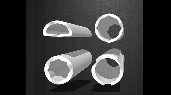 Cold-Drawn Seamless Profile Tube with Lemon-Shaped Cross-Section for Tractor Drive Shafts product image